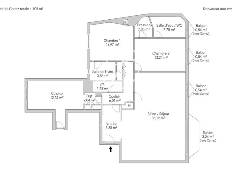 Apartment Paris 7e - 2 bedrooms - 105m²