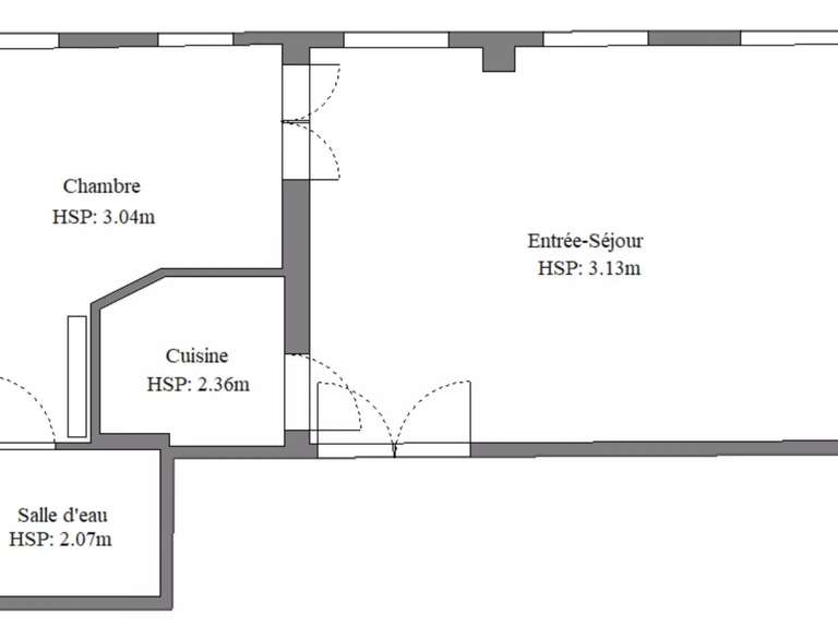 Appartement Paris 7e - 1 chambre - 46m²