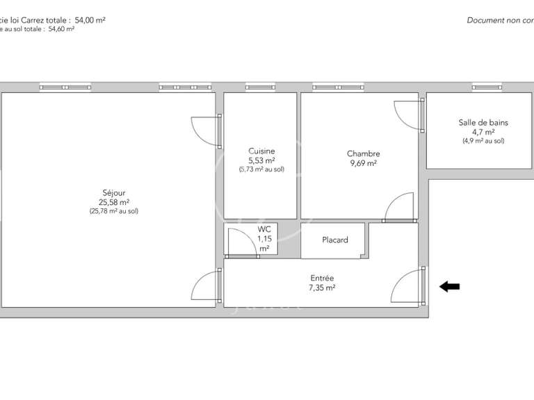 Apartment Paris 7e - 1 bedroom - 54m²