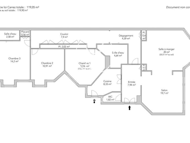 Apartment Paris 7e - 3 bedrooms - 119m²