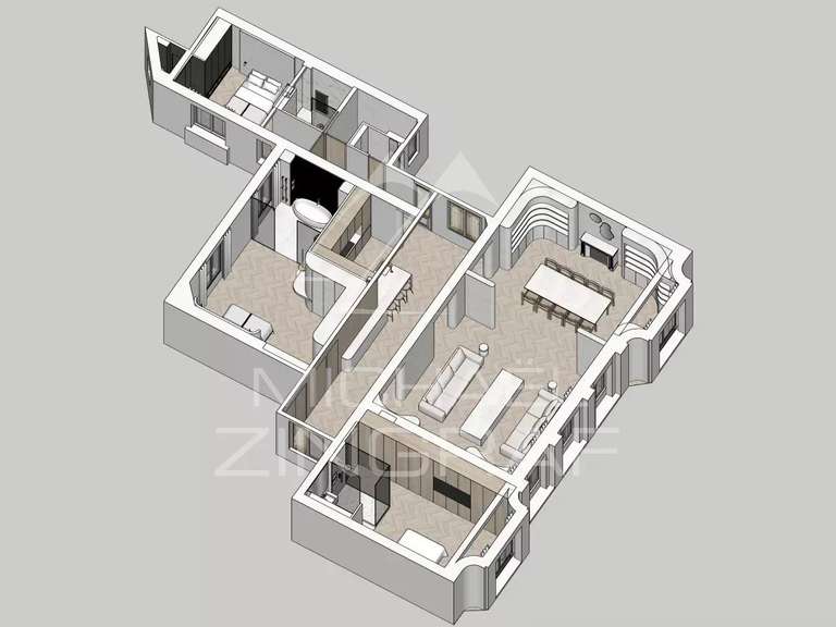 Appartement Paris 7e - 3 chambres - 191m²