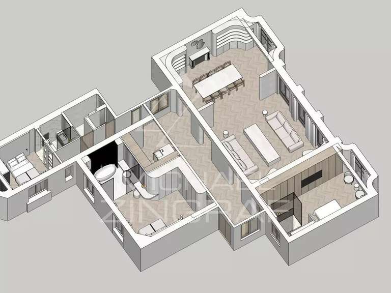 Appartement Paris 7e - 3 chambres - 191m²