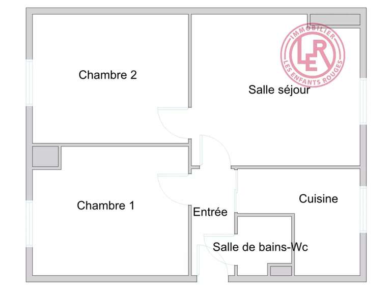 Appartement Paris 7e - 2 chambres - 47m²