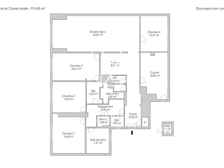 Appartement Paris 7e - 4 chambres - 175m²