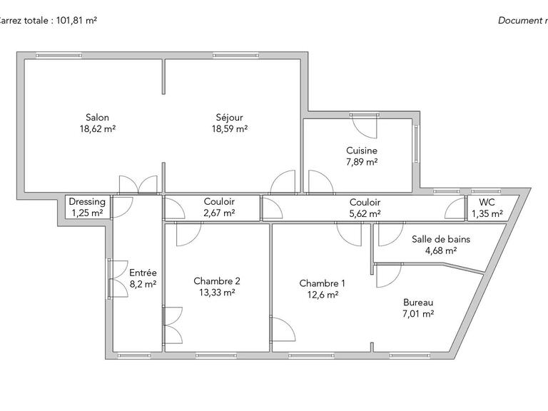 Apartment Paris 8e - 2 bedrooms - 101m²