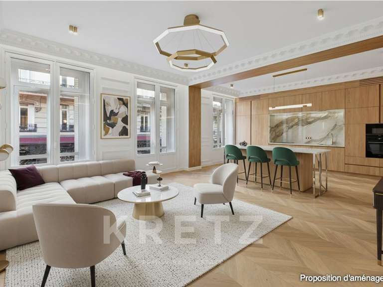 Appartement Paris 8e - 2 chambres - 125m²