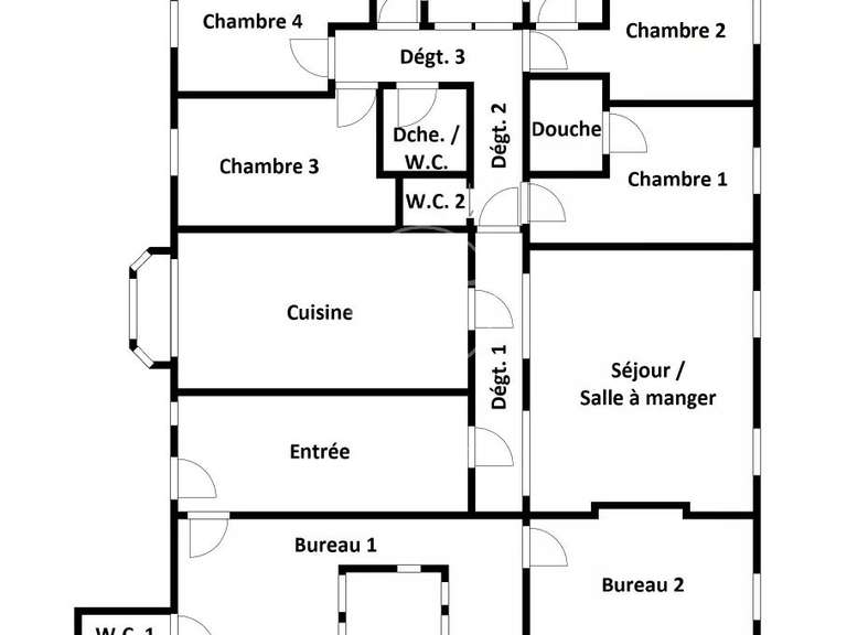 Appartement Paris 8e - 4 chambres - 266m²