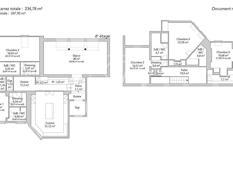 Apartment Paris 8e - 5 bedrooms - 247m²