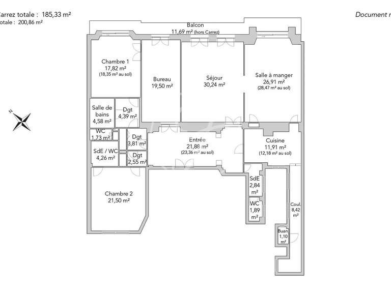 Apartment Paris 8e - 3 bedrooms - 200m²
