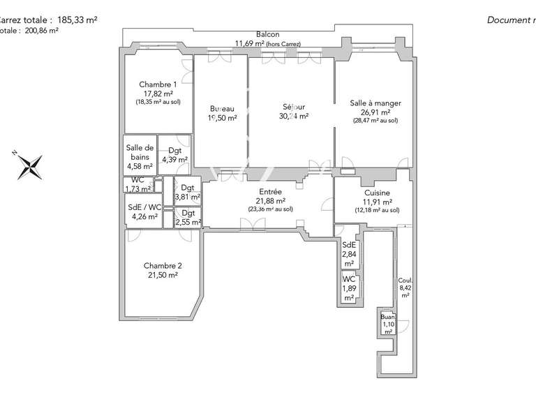 Apartment Paris 8e - 3 bedrooms - 200m²