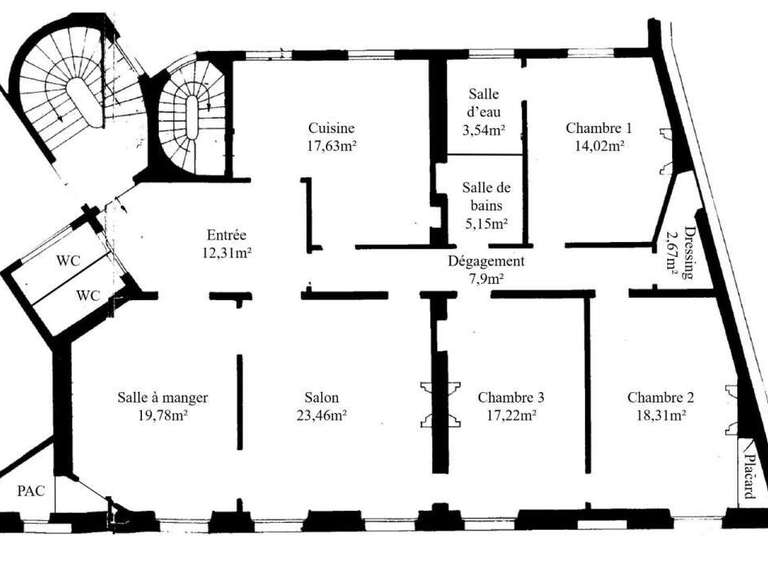Appartement Paris 8e - 3 chambres