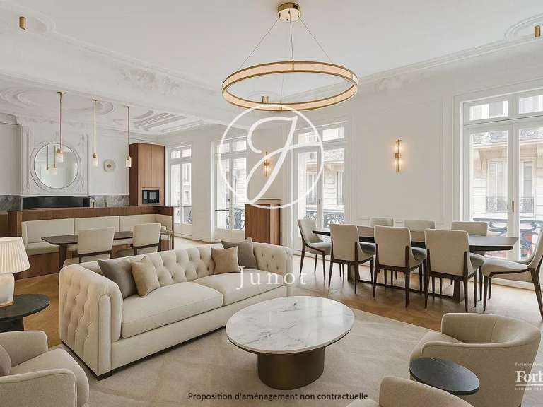Appartement Paris 8e - 3 chambres - 165m²