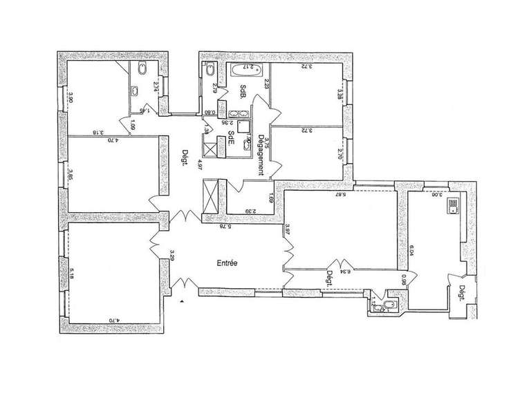 Appartement Paris 8e - 4 chambres - 182m²