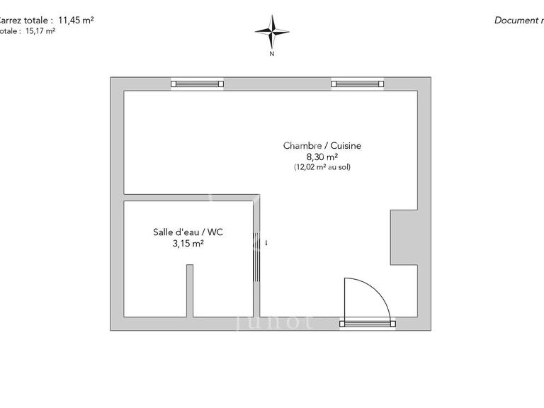 Appartement Paris 9e - 15m²