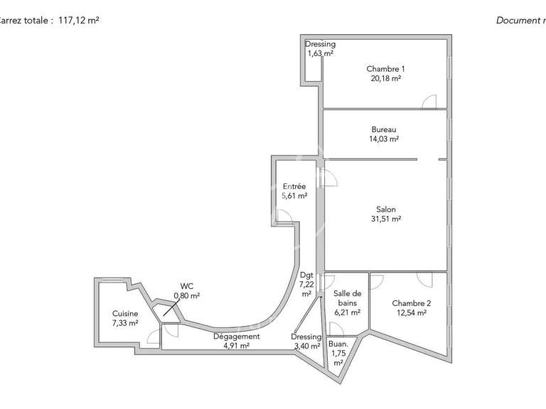 Apartment Paris 9e - 3 bedrooms - 117m²