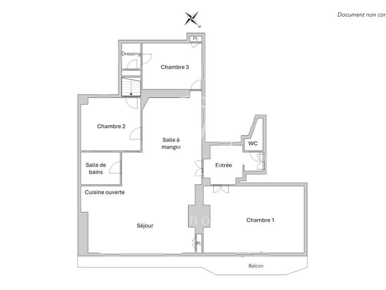 Appartement Paris 9e - 3 chambres - 103m²