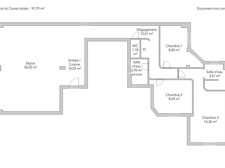 Apartment Paris 9e - 3 bedrooms - 97m²