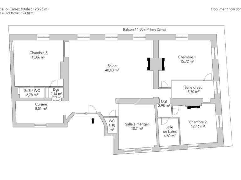 Apartment Paris 9e - 3 bedrooms - 124m²
