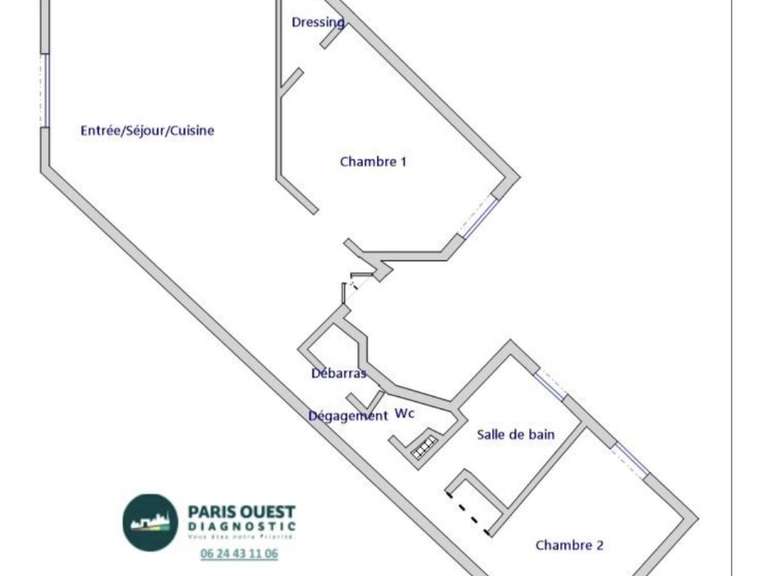Appartement Paris 9e - 2 chambres - 102m²