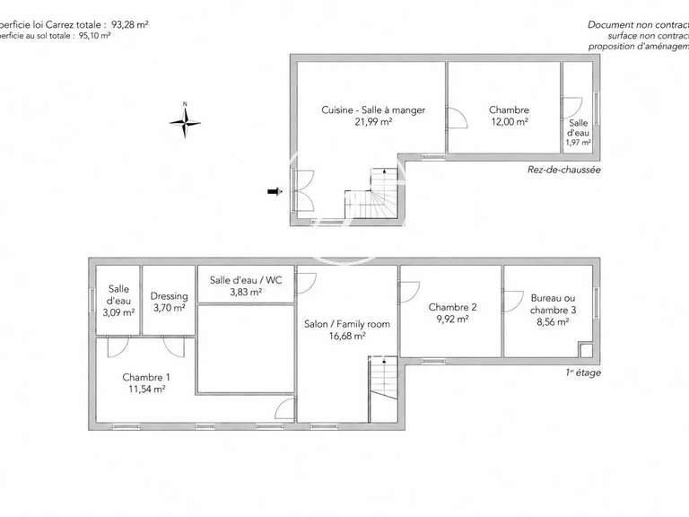 Appartement Paris 9e - 4 chambres - 95m²
