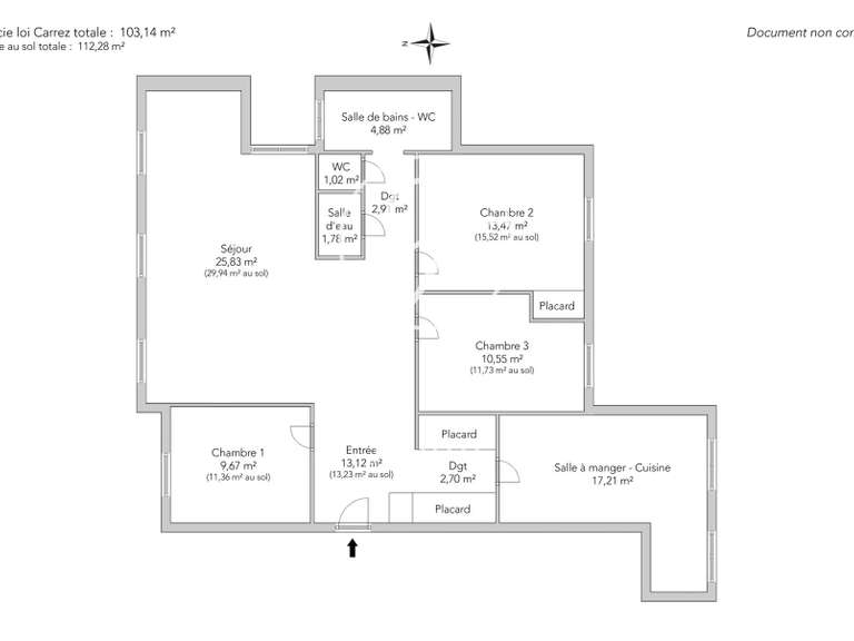 Appartement Paris 9e - 3 chambres - 125m²