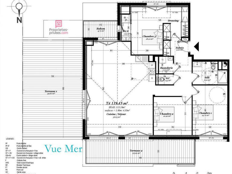 Appartement Perros-Guirec - 3 chambres