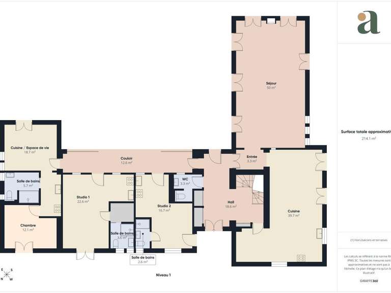 Maison Peymeinade - 8 chambres - 344m²