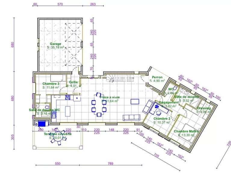 Maison Plascassier - 4 chambres - 146m²