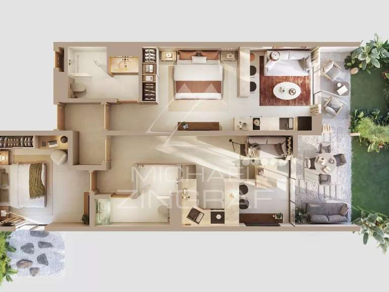Apartment Pontaix - 2 bedrooms - 122m²