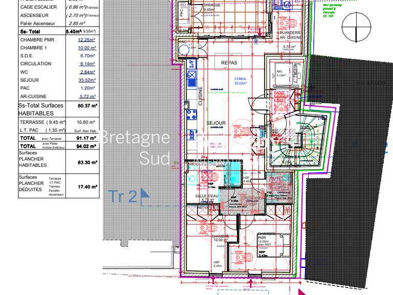 Appartement Pornic - 2 chambres - 77m²