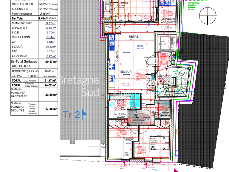 Appartement Pornic - 2 chambres - 77m²