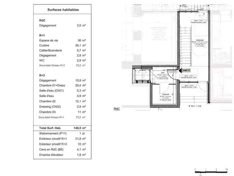 Appartement Rochefort - 6 chambres - 149m²
