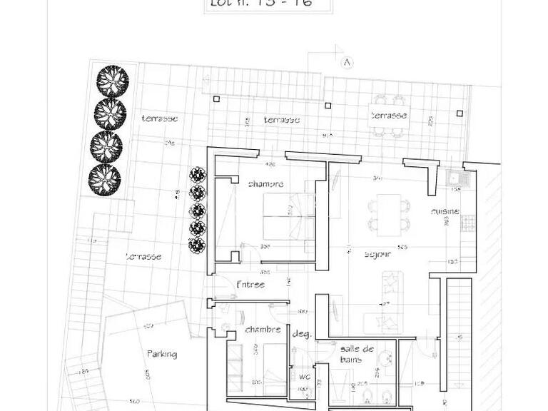 Appartement Roquebrune-Cap-Martin - 3 chambres - 99m²
