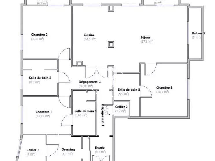 Appartement Roquebrune-Cap-Martin - 2 chambres - 160m²