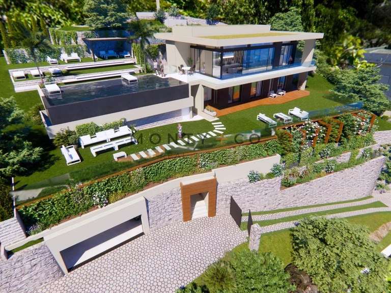 Villa avec Vue sur mer Roquebrune-Cap-Martin - 4 chambres - 280m²