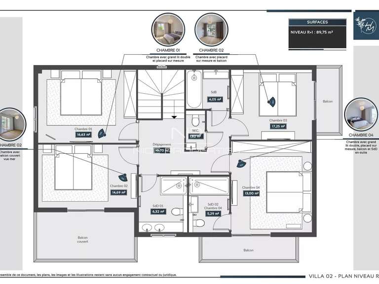 Villa avec Vue sur mer Roquebrune-Cap-Martin - 4 chambres - 210m²