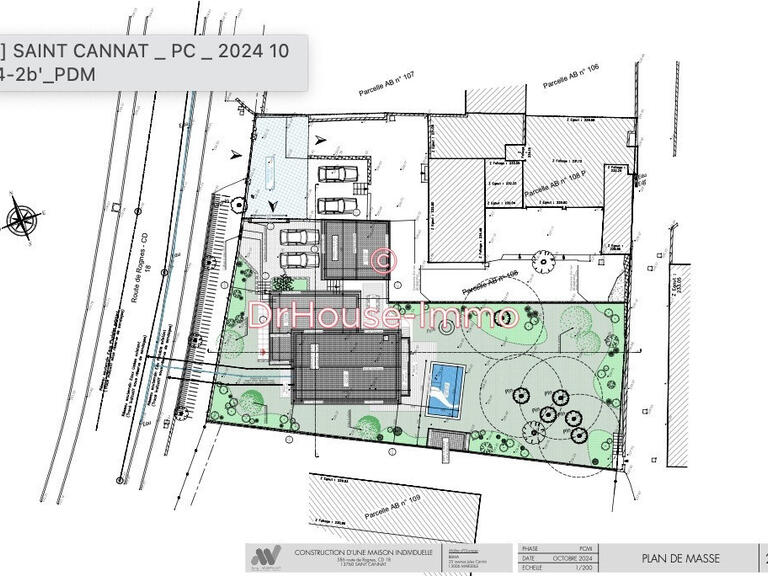 Terrain Saint-Cannat - 4 chambres - 141m²