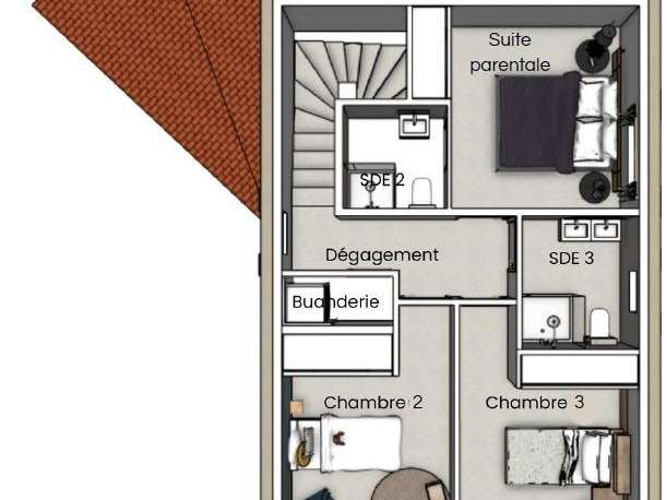 Maison Saint-Florent - 4 chambres - 135m²