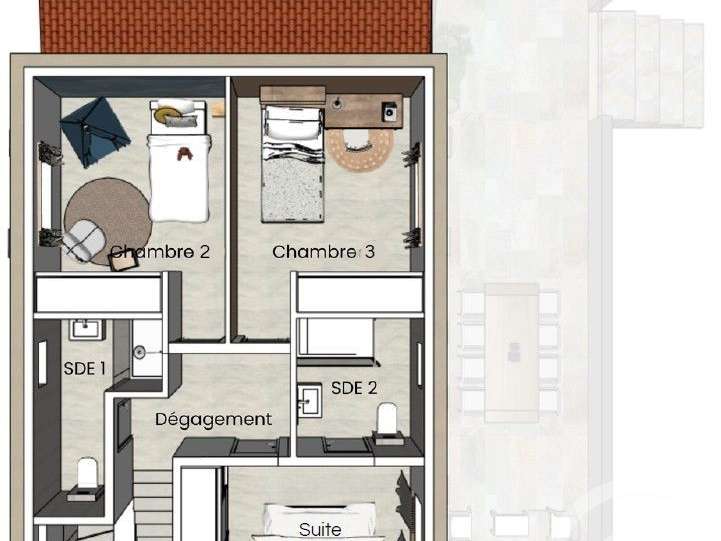 Maison Saint-Florent - 3 chambres - 106m²