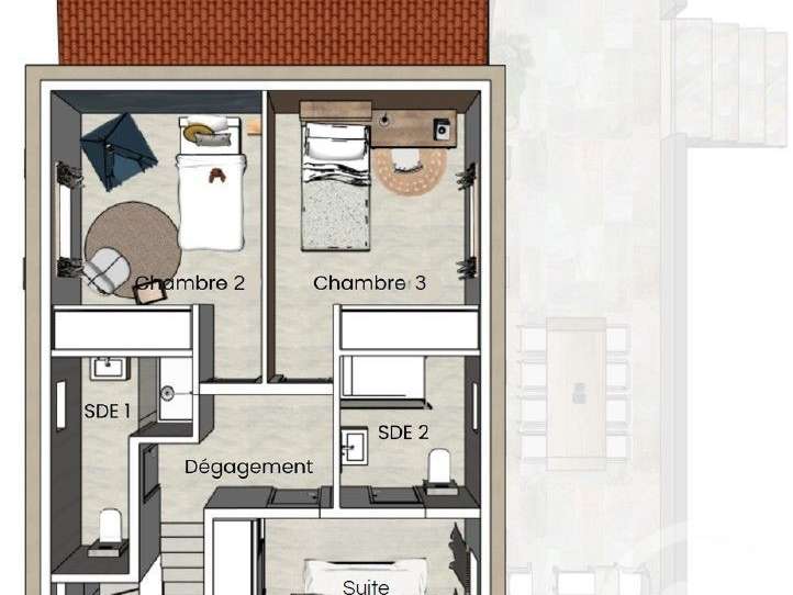 Maison Saint-Florent - 3 chambres - 106m²