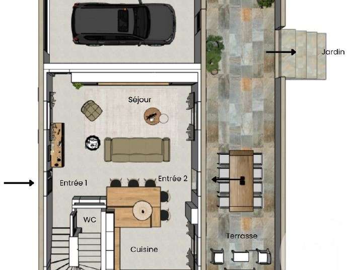 Maison Saint-Florent - 3 chambres - 106m²