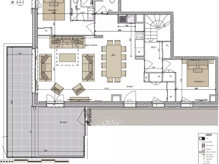 Appartement Saint-Gervais-les-Bains - 3 chambres - 108m²
