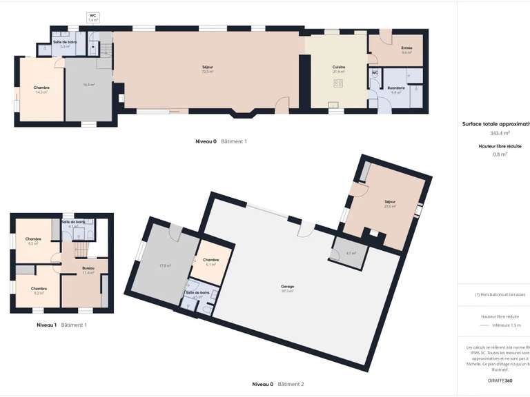 Maison Saint-Hilaire-de-Chaléons - 4 chambres - 188m²