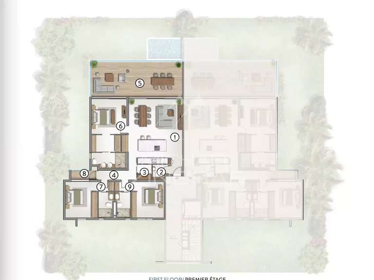 Appartement avec Vue sur mer Saint-Leu - 3 chambres - 180m²