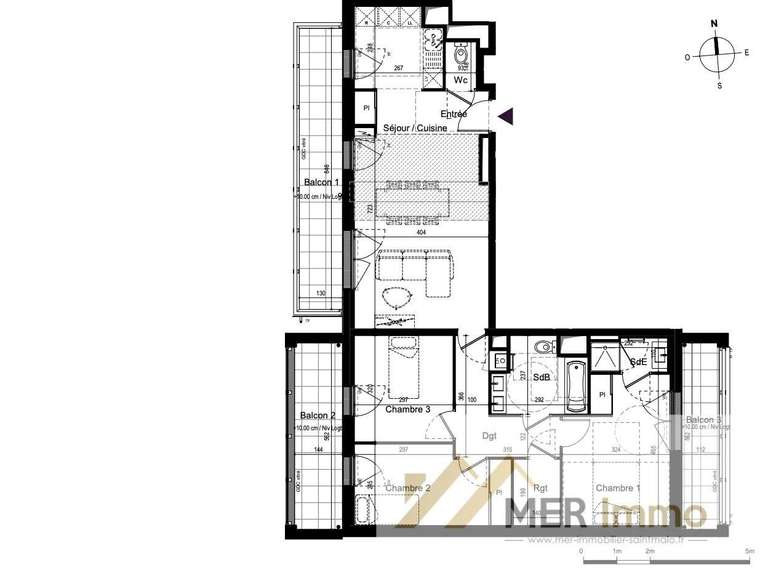 Appartement Saint-Malo - 3 chambres