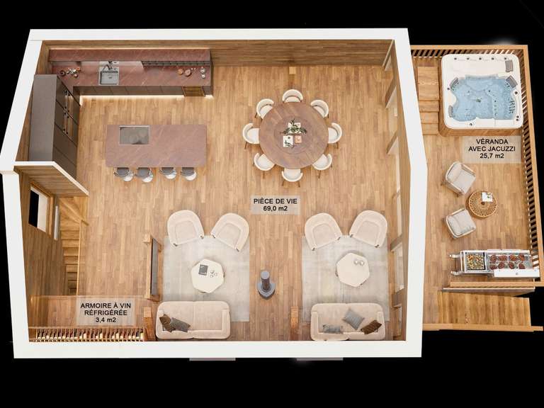 Maison Saint-Martin-de-Belleville - 4 chambres - 208m²