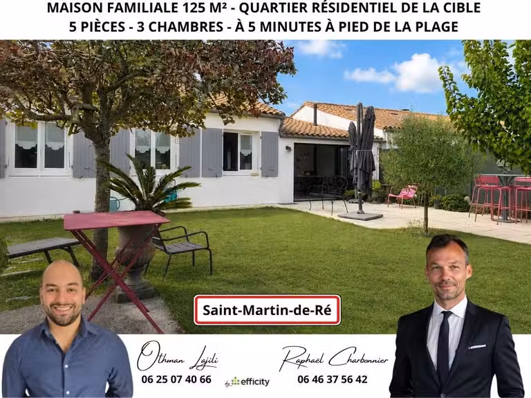 Maison Saint-Martin-de-Ré - 3 chambres - 129m²