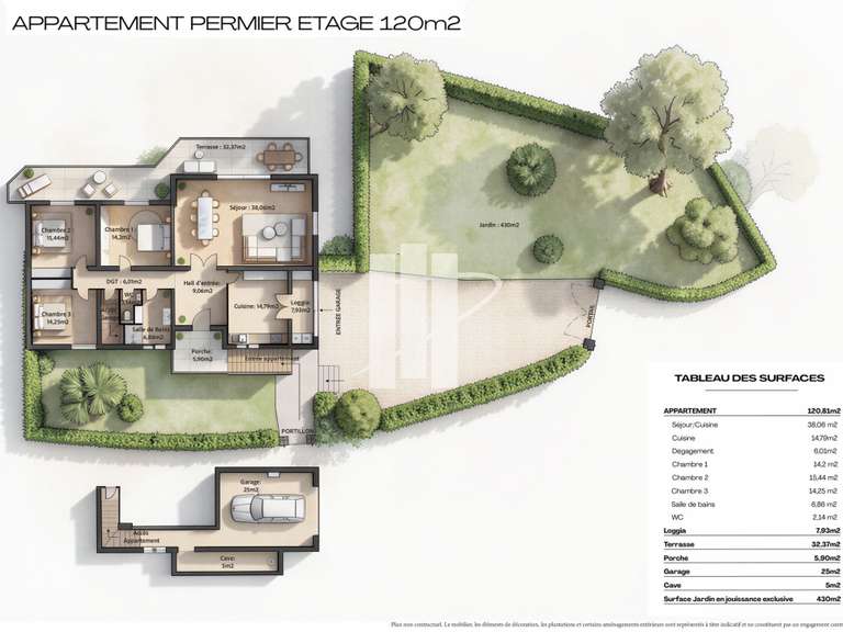 Apartment Saint-Raphaël - 3 bedrooms - 118m²