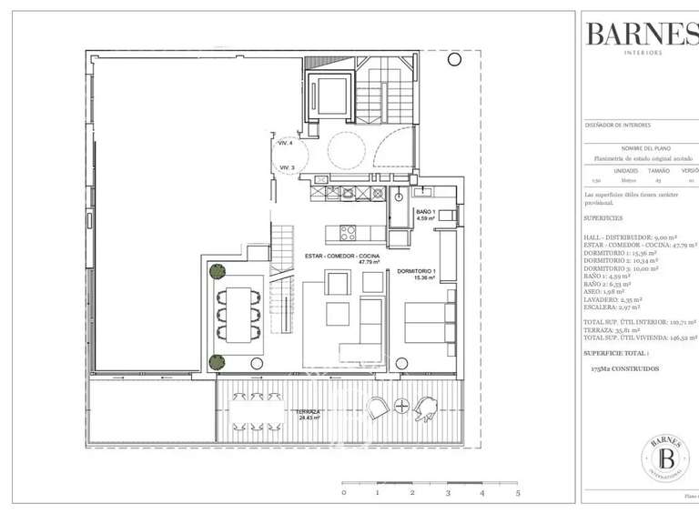 Appartement Saint-Sébastien - 3 chambres - 160m²