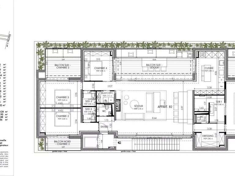 Appartement Saint-Tropez - 3 chambres - 170m²